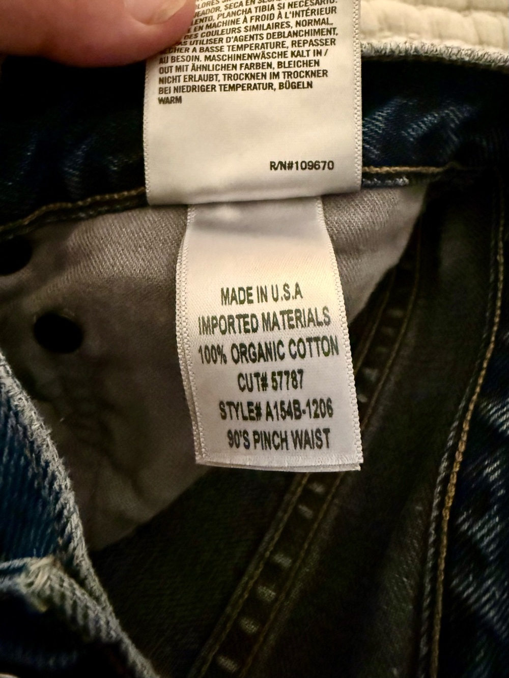 Agolde 90s Pinch Waist Jeans Size 29 - Picture 6 of 6